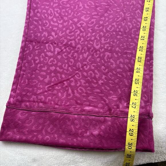 INC International Concepts Velour Notch Collar Plush Cheetah Pajama Set Pink XXL - Picture 13 of 15